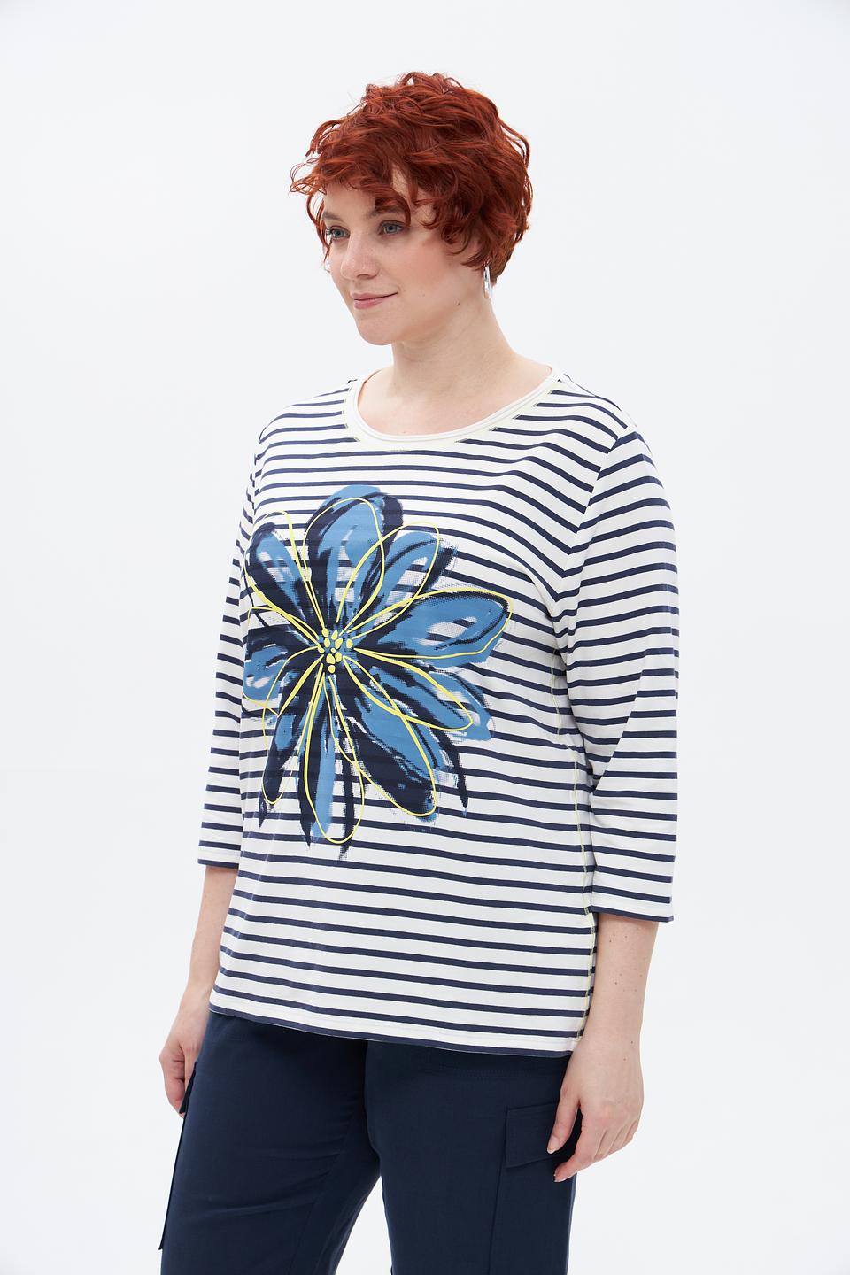 Футболка Via Appia с цветочным принтом