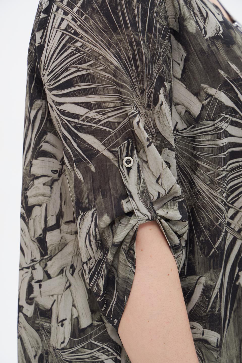 Блуза Doris Streich с тропическим принтом