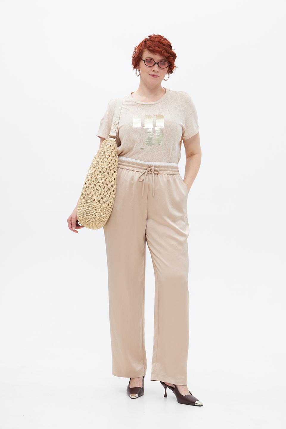 Брюки Marc Aurel бежевые