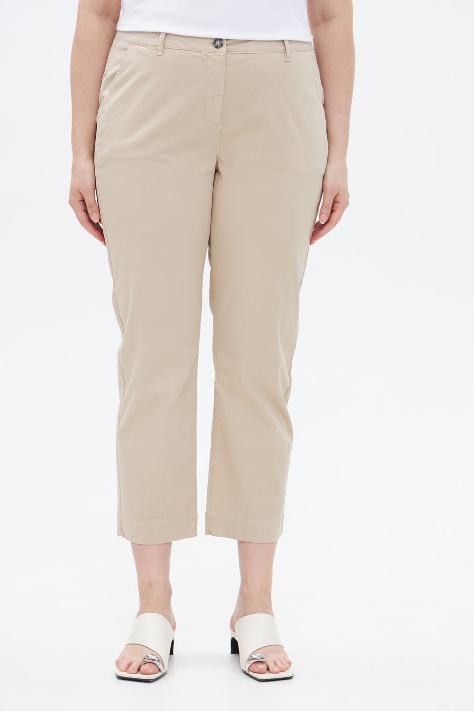 Брюки кюлоты Frapp бежевые
