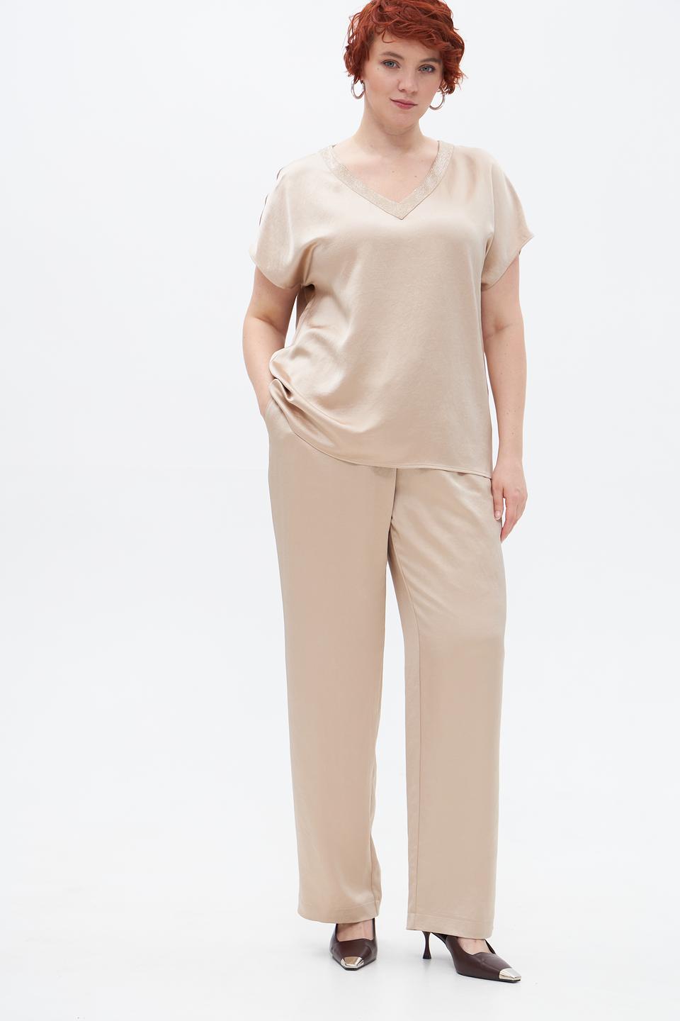 Брюки Marc Aurel бежевые