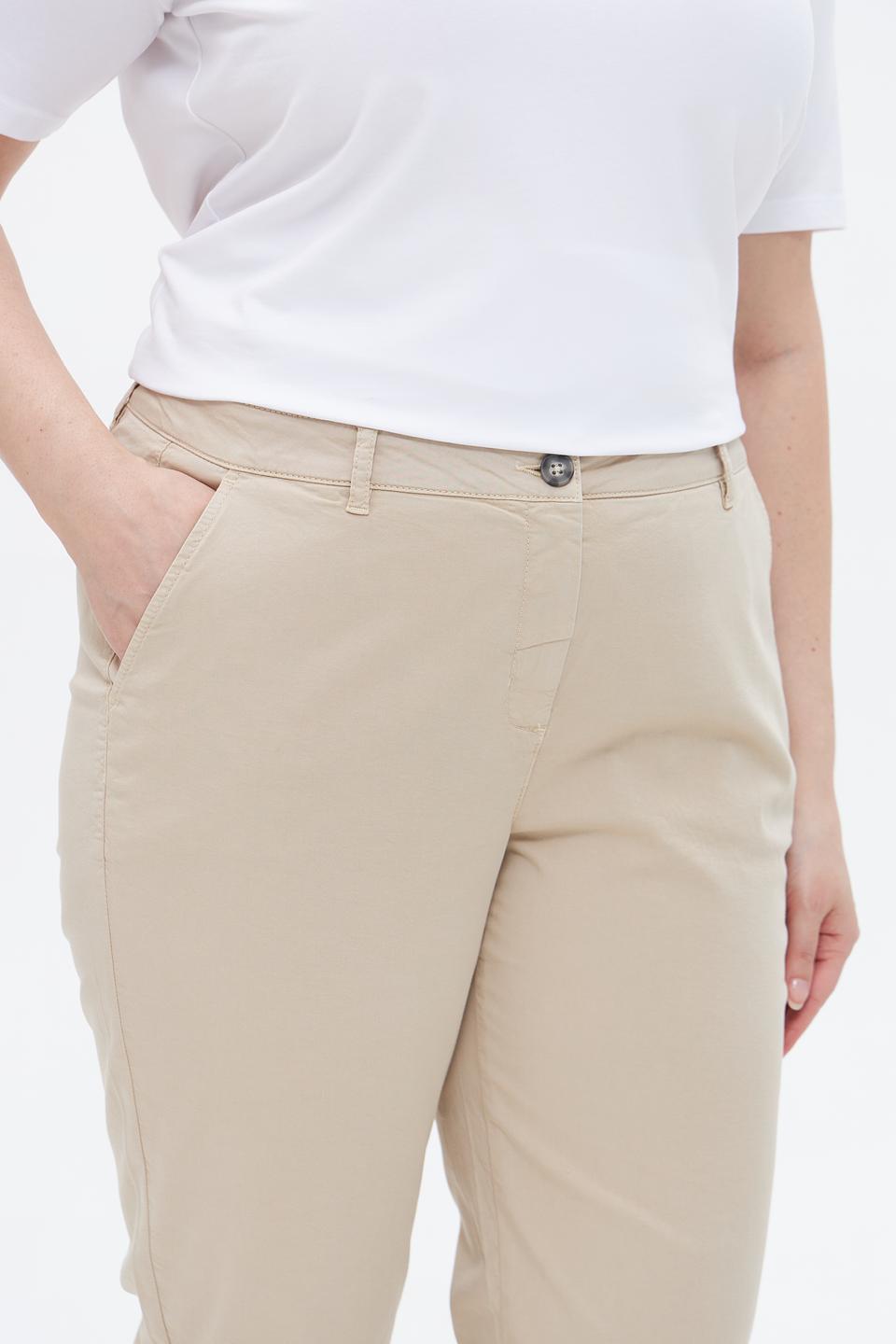 Брюки кюлоты Frapp бежевые