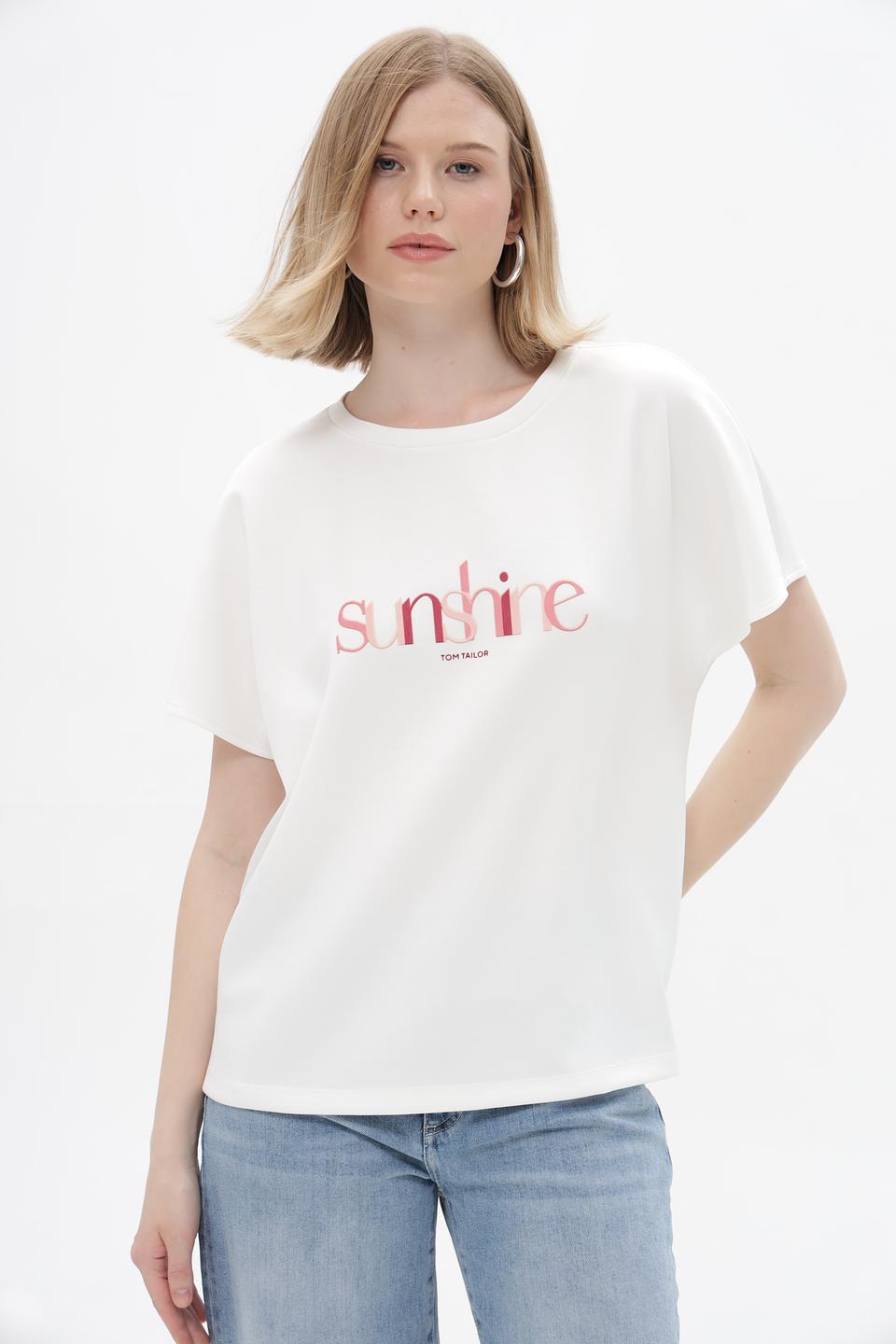 Блуза Tom Tailor с принтом sunshine