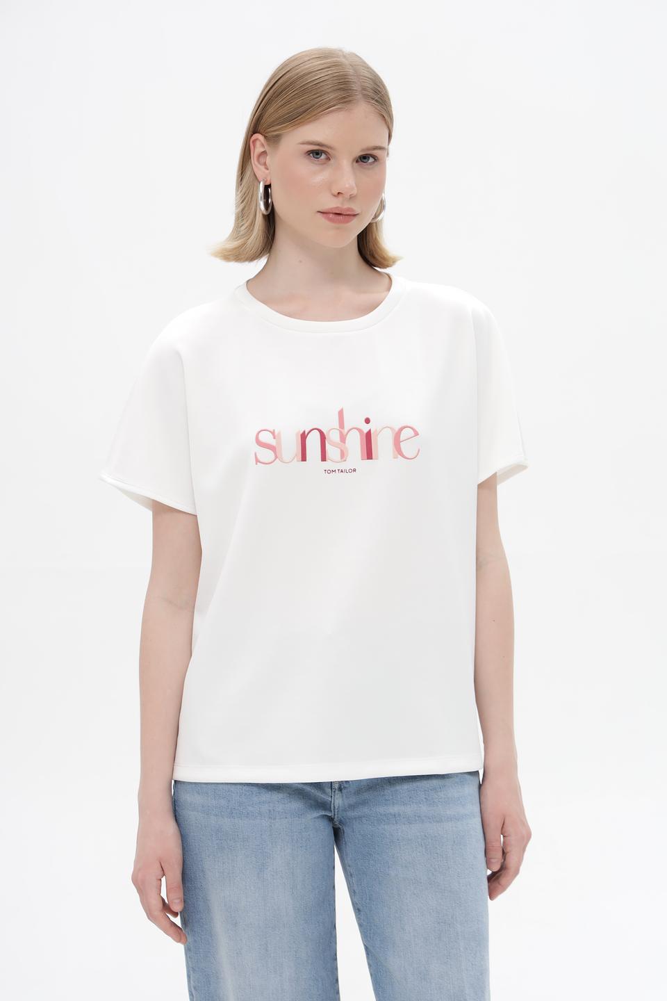 Блуза Tom Tailor с принтом sunshine