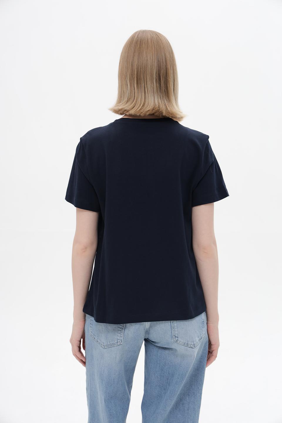 Футболка Tom Tailor с сердцем, чёрная