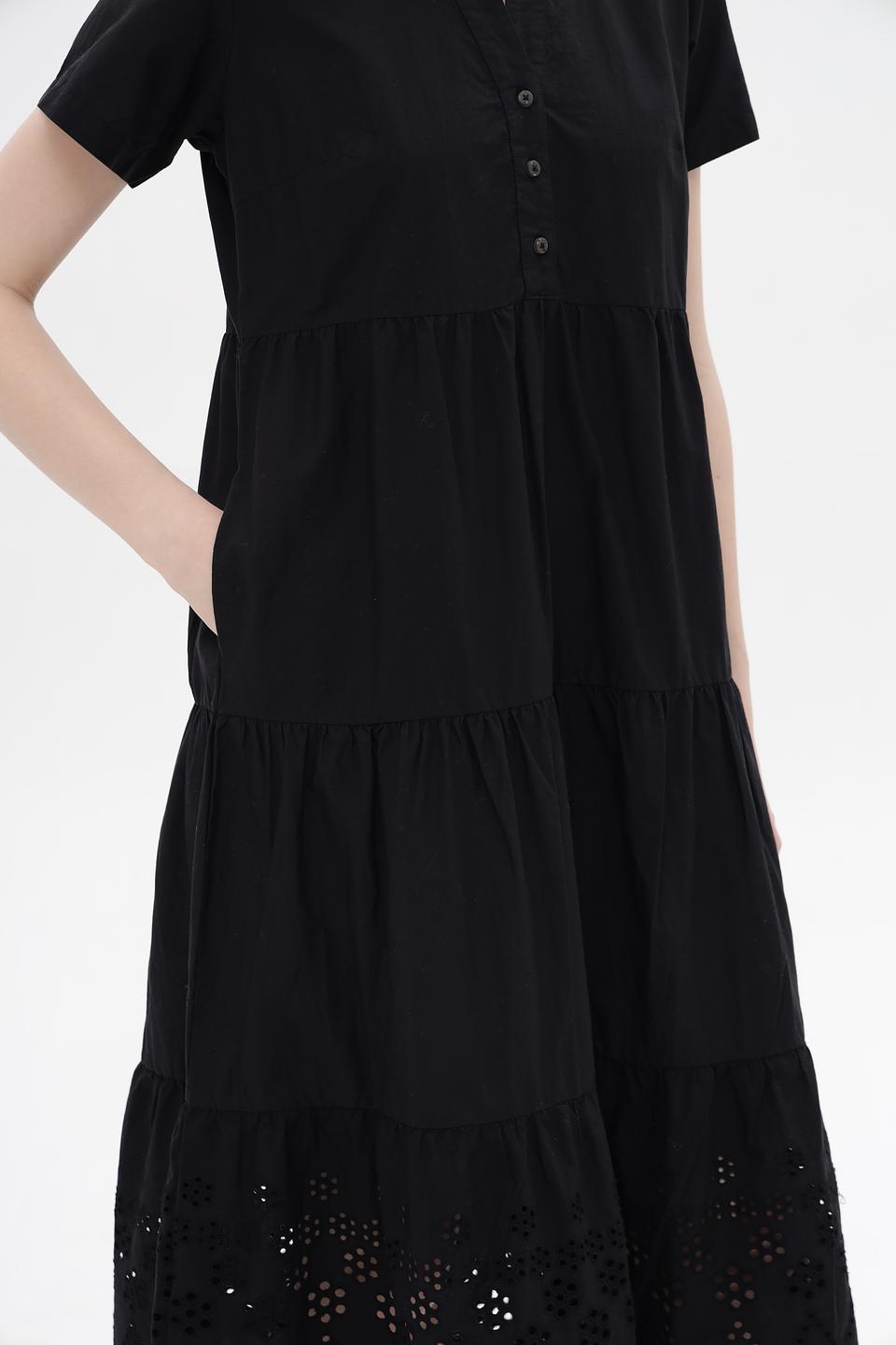 Платье Broadway чёрное с вышивкой