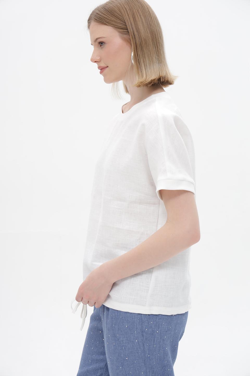 Блуза Electra style из льна белая