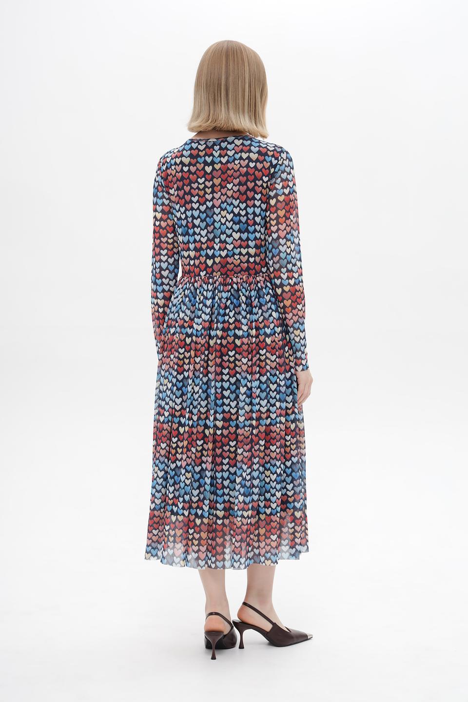 Платье Rich and Royal с принтом сердец