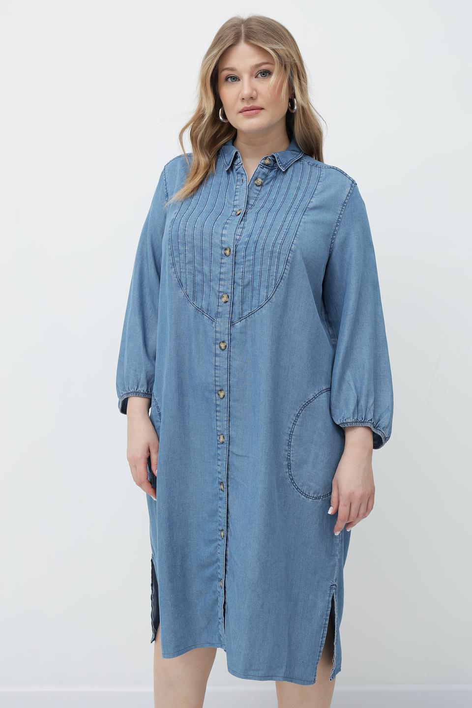 Платье рубашка Lebek джинсовое