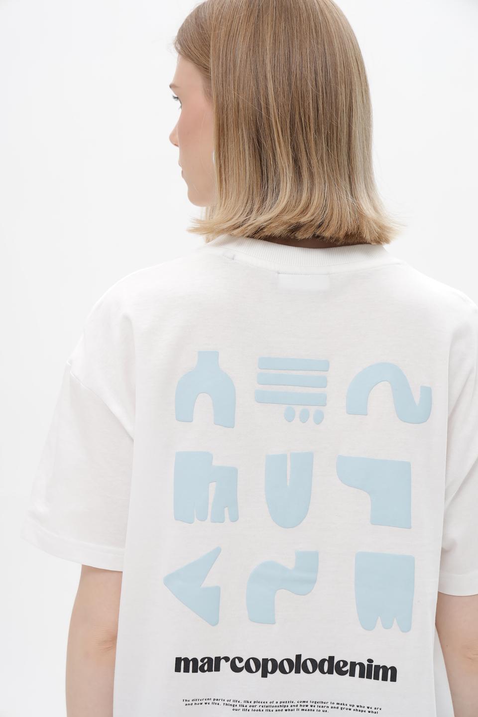 Футболка Marc O Polo DENIM белая с логотипом