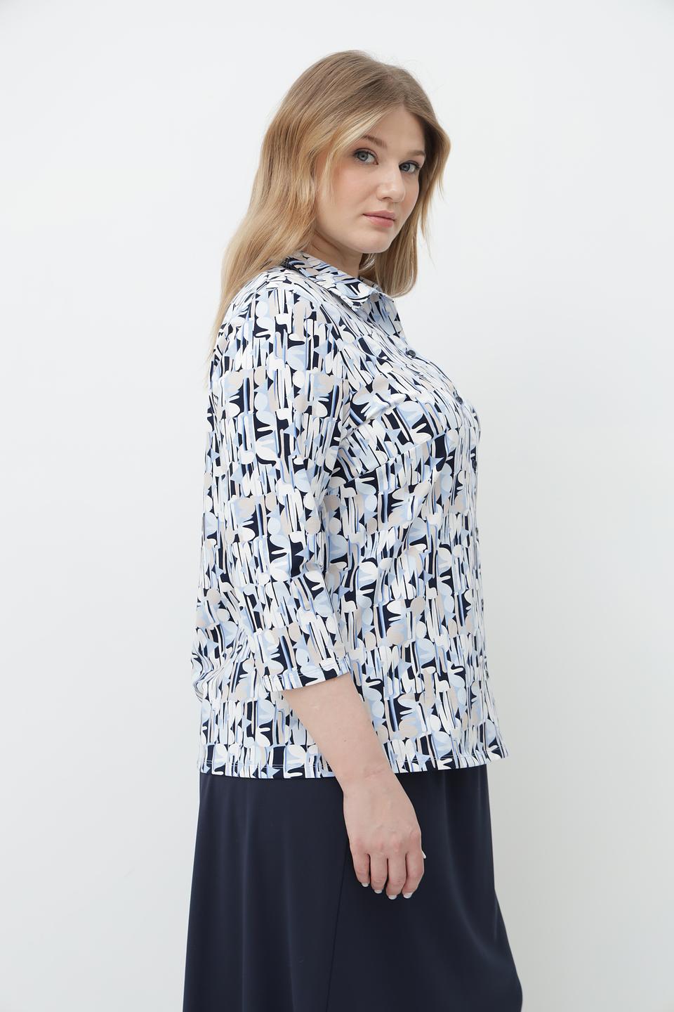 Блузка Lebek с геометрическим принтом