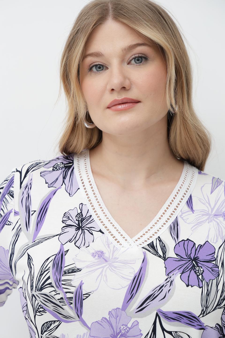 Футболка Frank Walder с цветочным принтом