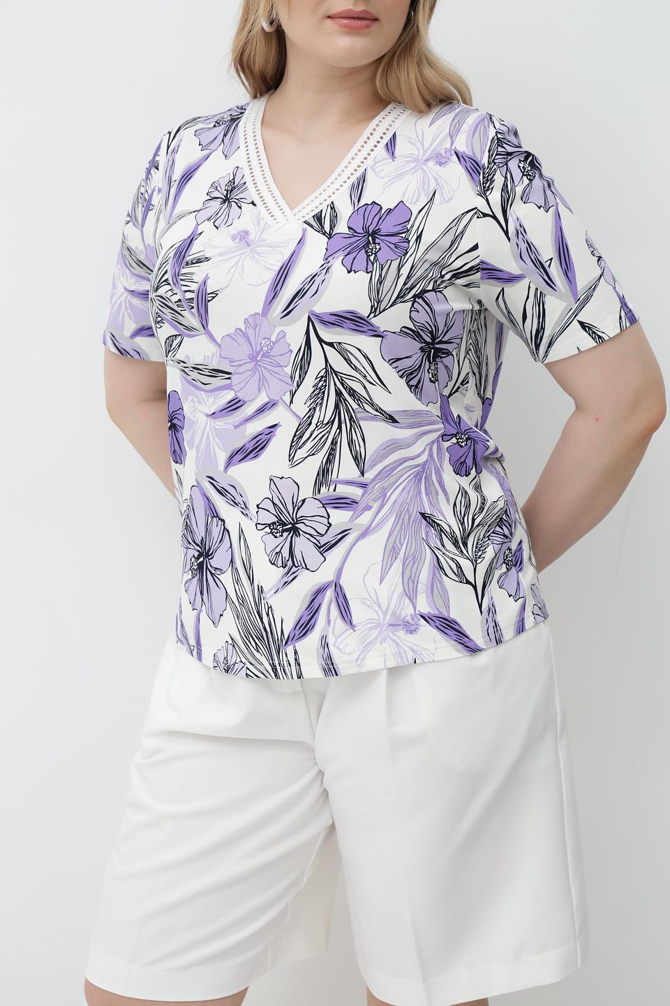 Футболка Frank Walder с цветочным принтом