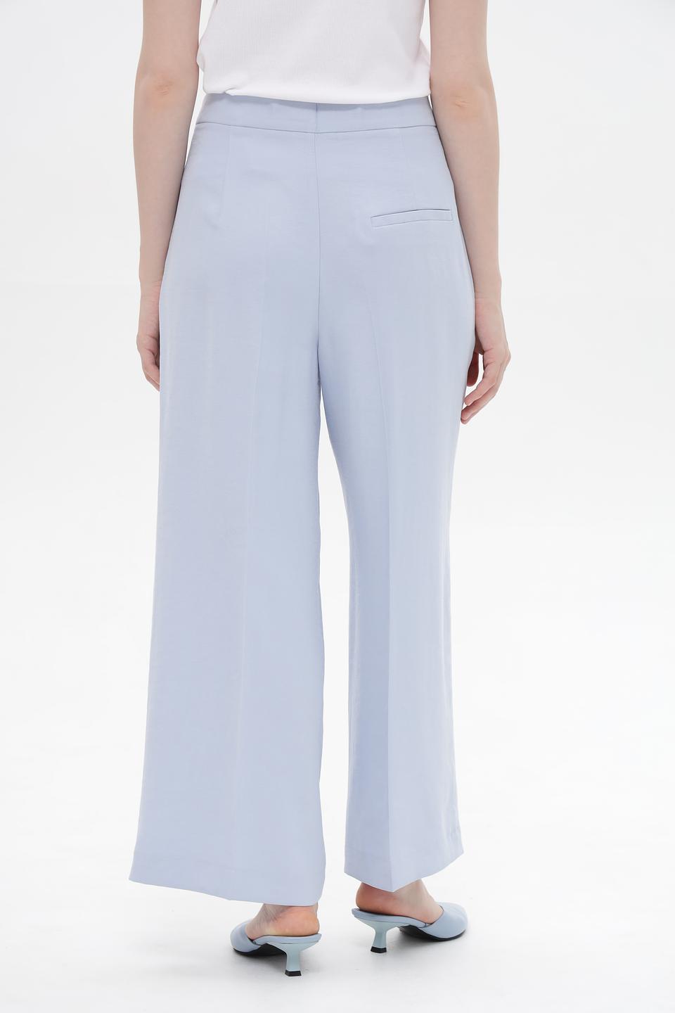Брюки клёш Oui голубые