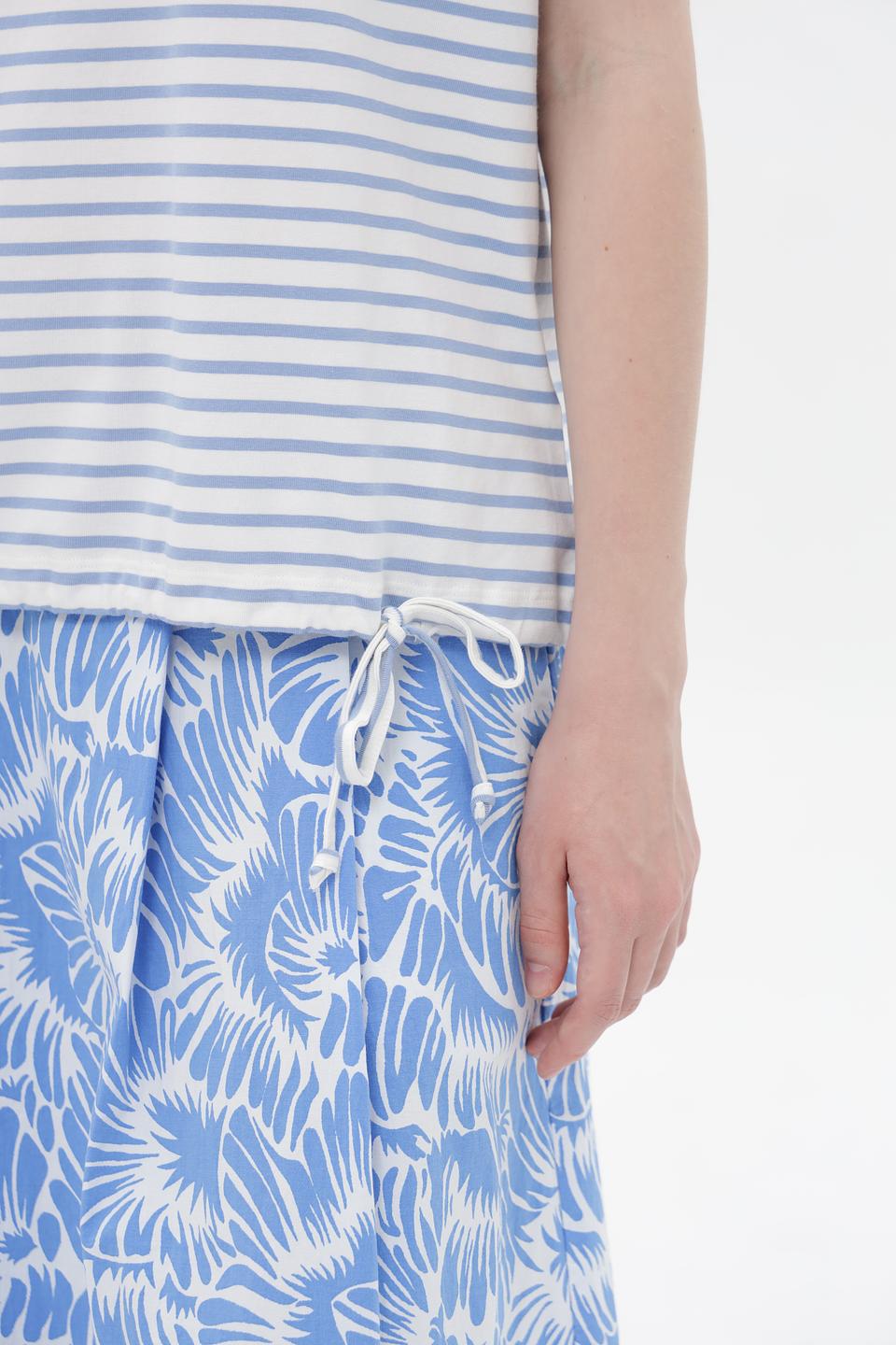 Футболка Oui в полоску голубую