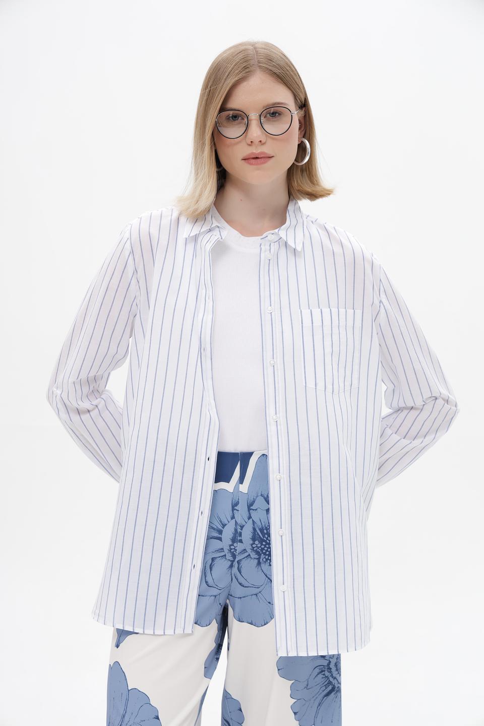 Блузка Oui в полоску