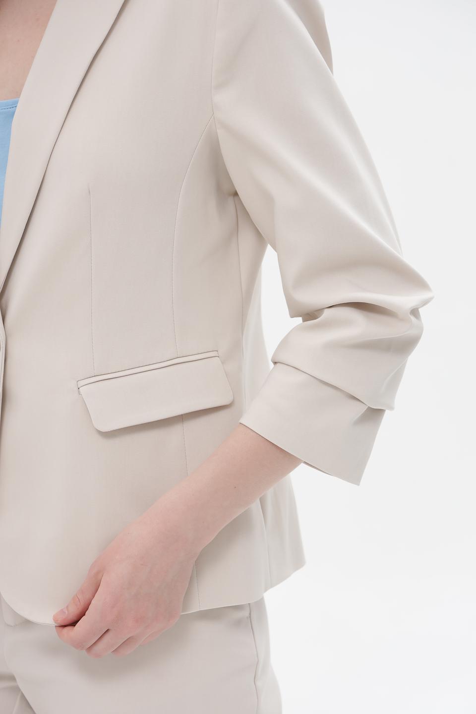 Жакет Monari бежевый с 3/4 рукавом