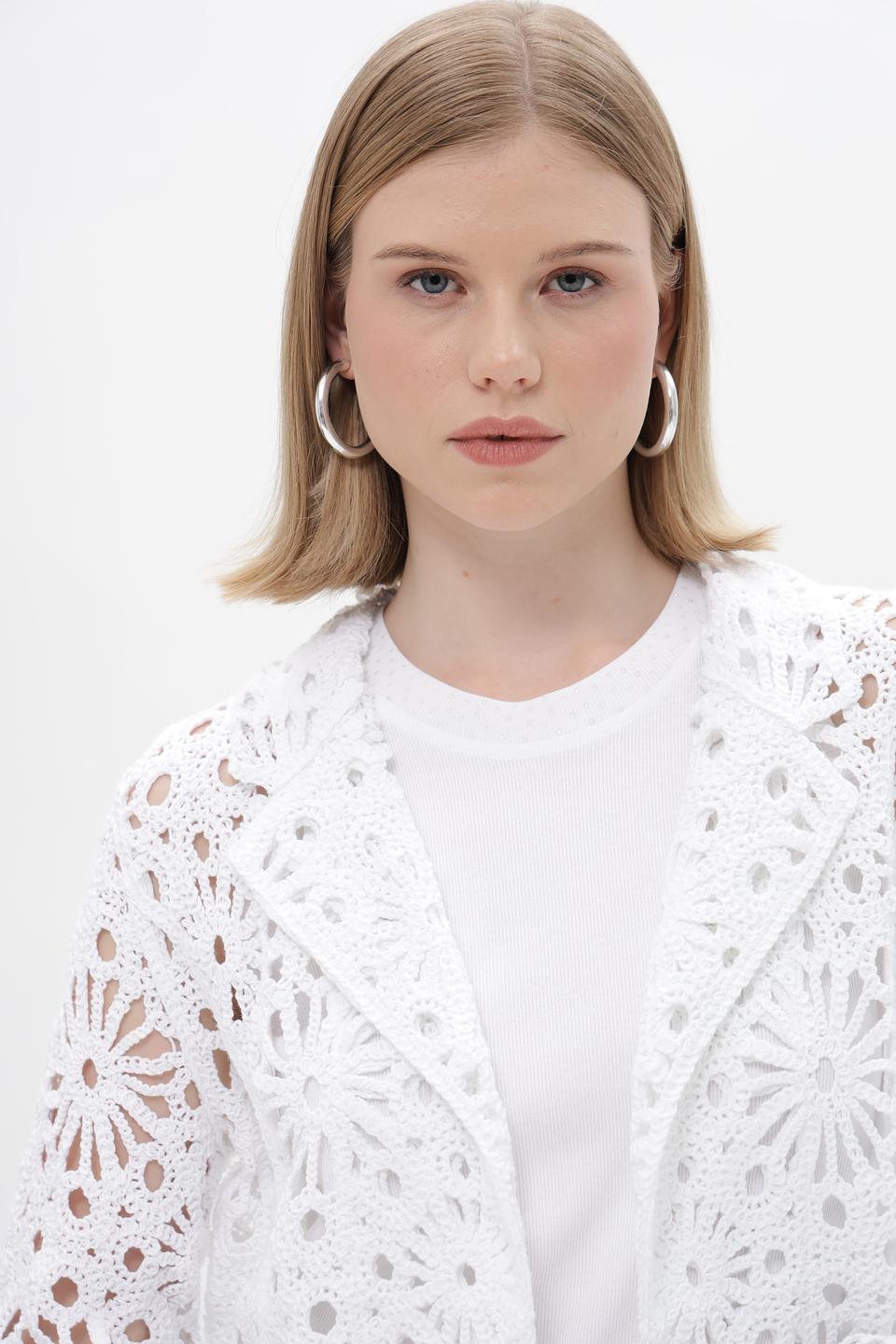 Жакет Monari с ажурной отделкой