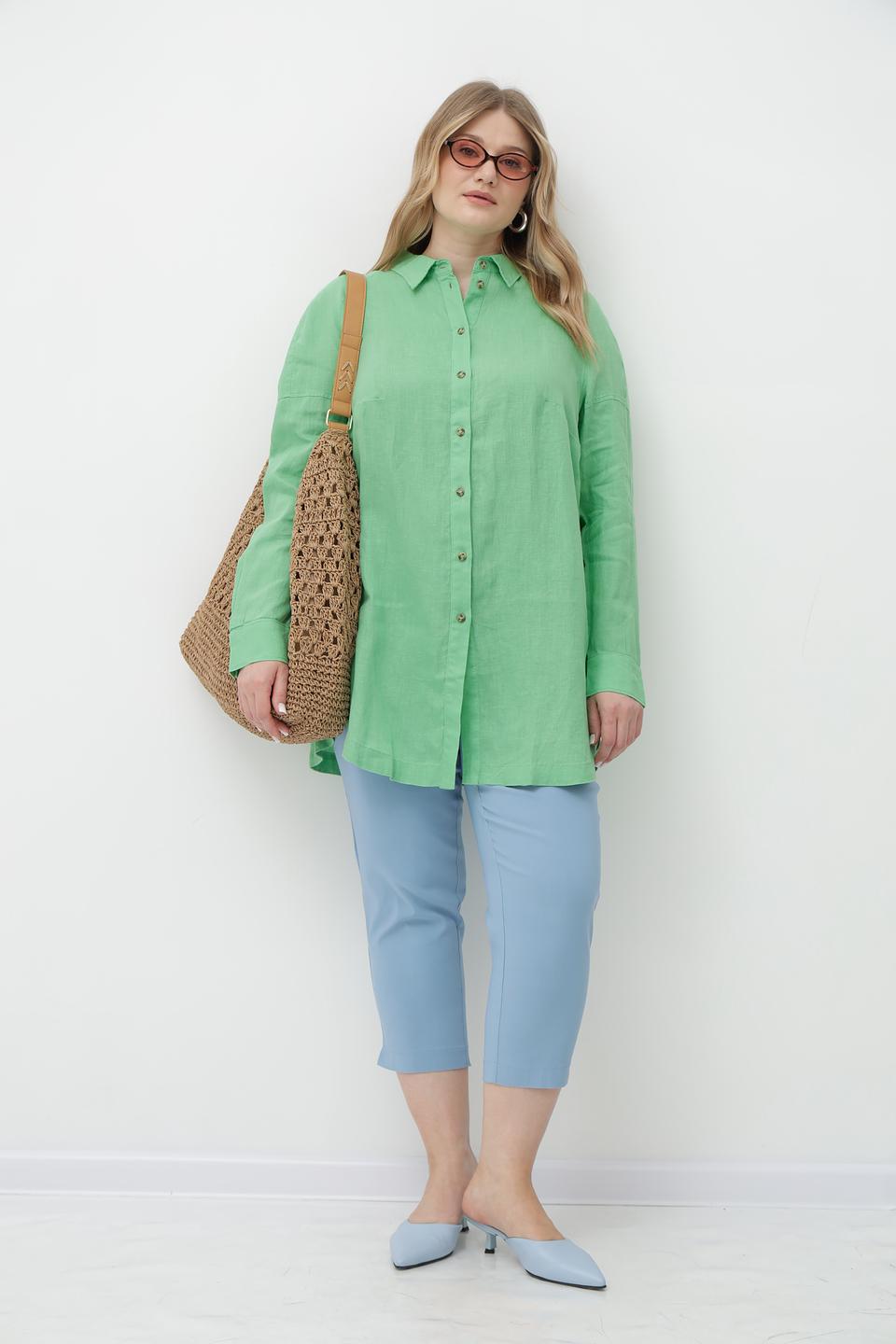 Брюки кюлоты Via Appia голубые