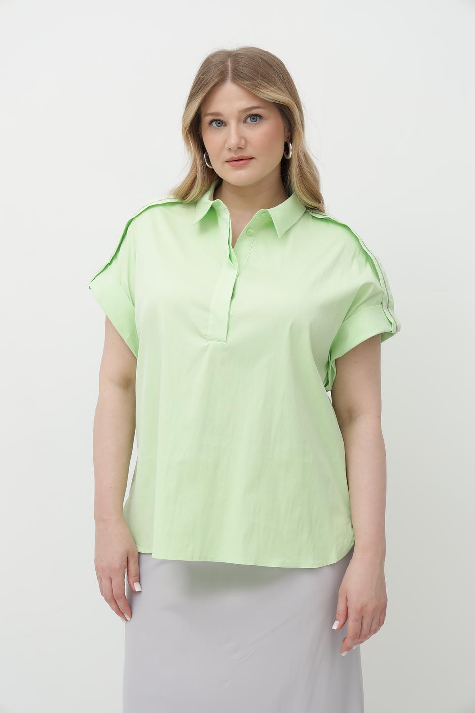 Блуза Tuzzi мятная с рукавами-крылышками