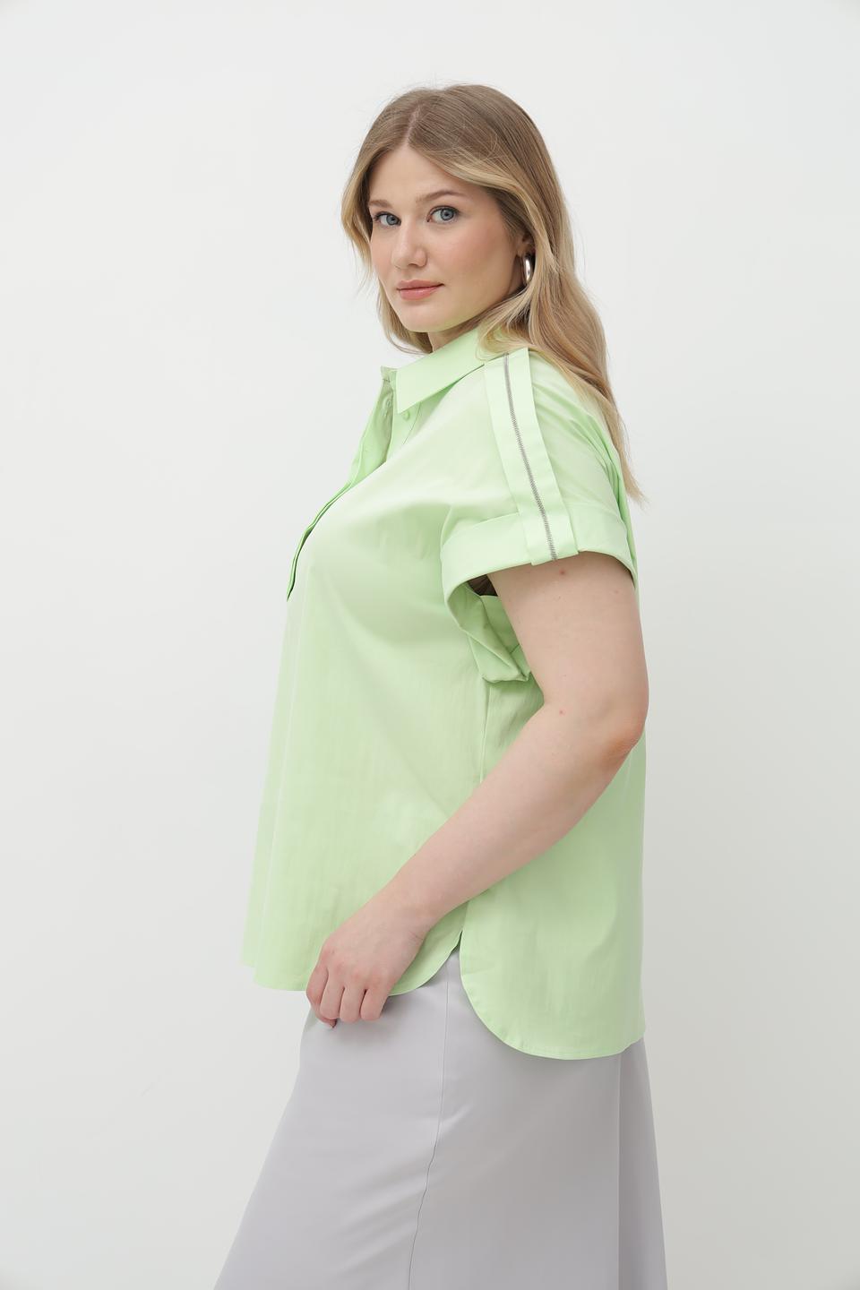 Блуза Tuzzi мятная с рукавами-крылышками