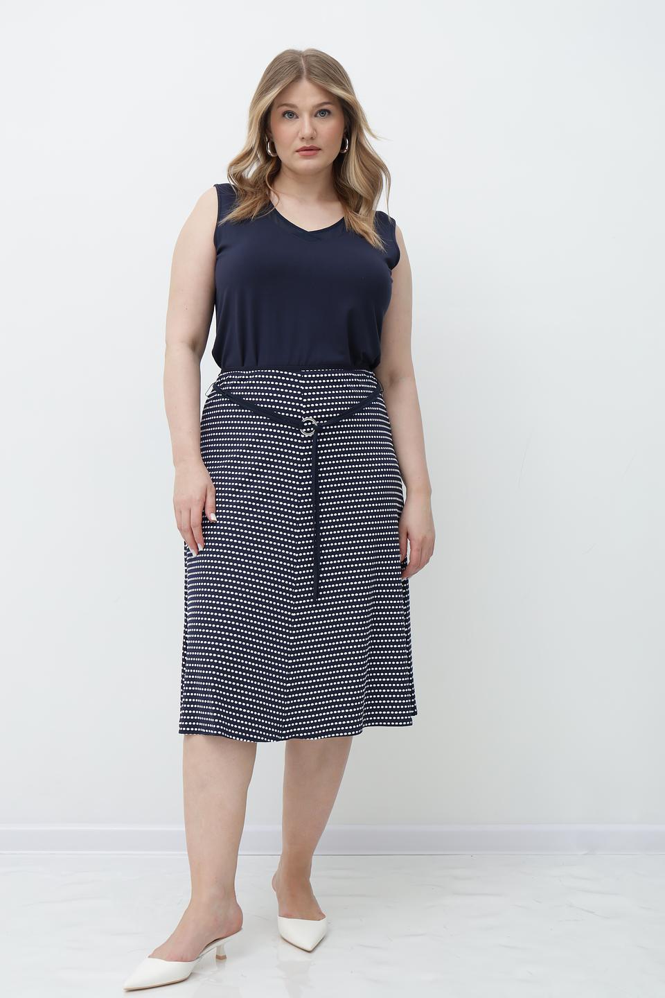 Топ Lebek с V-образным вырезом