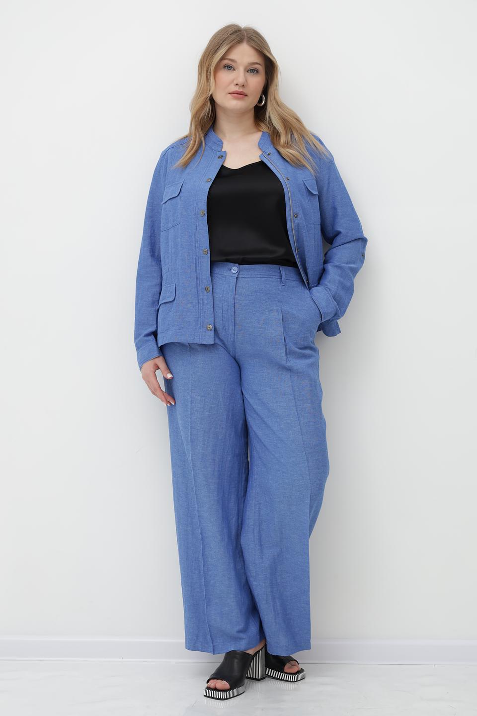 Брюки палаццо Olsen голубые