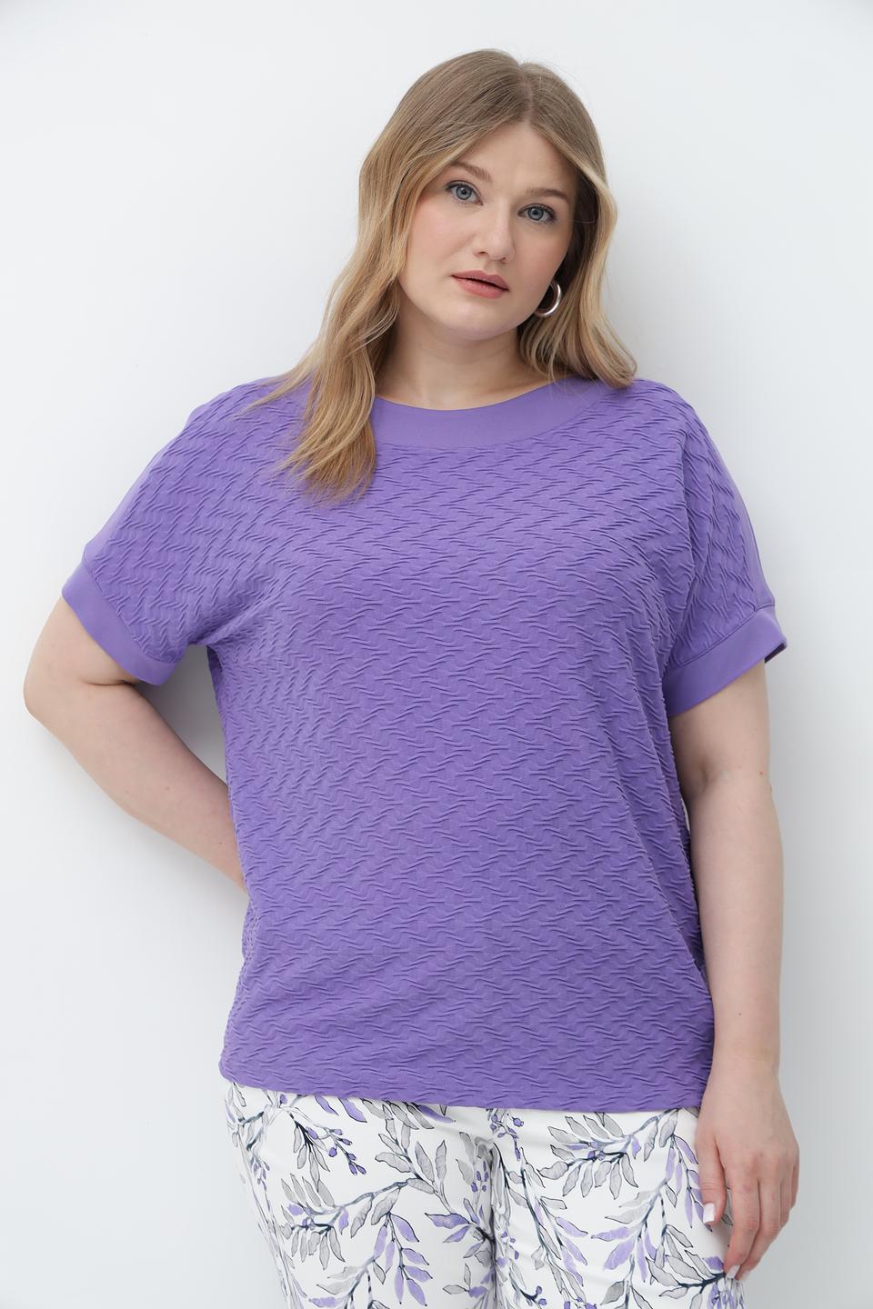 Футболка Frank Walder женская лиловая