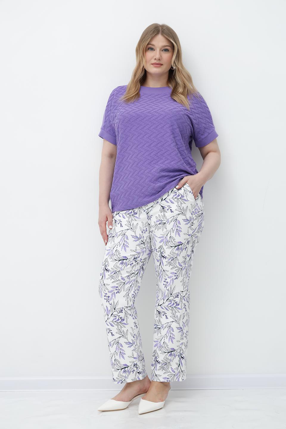 Футболка Frank Walder женская лиловая