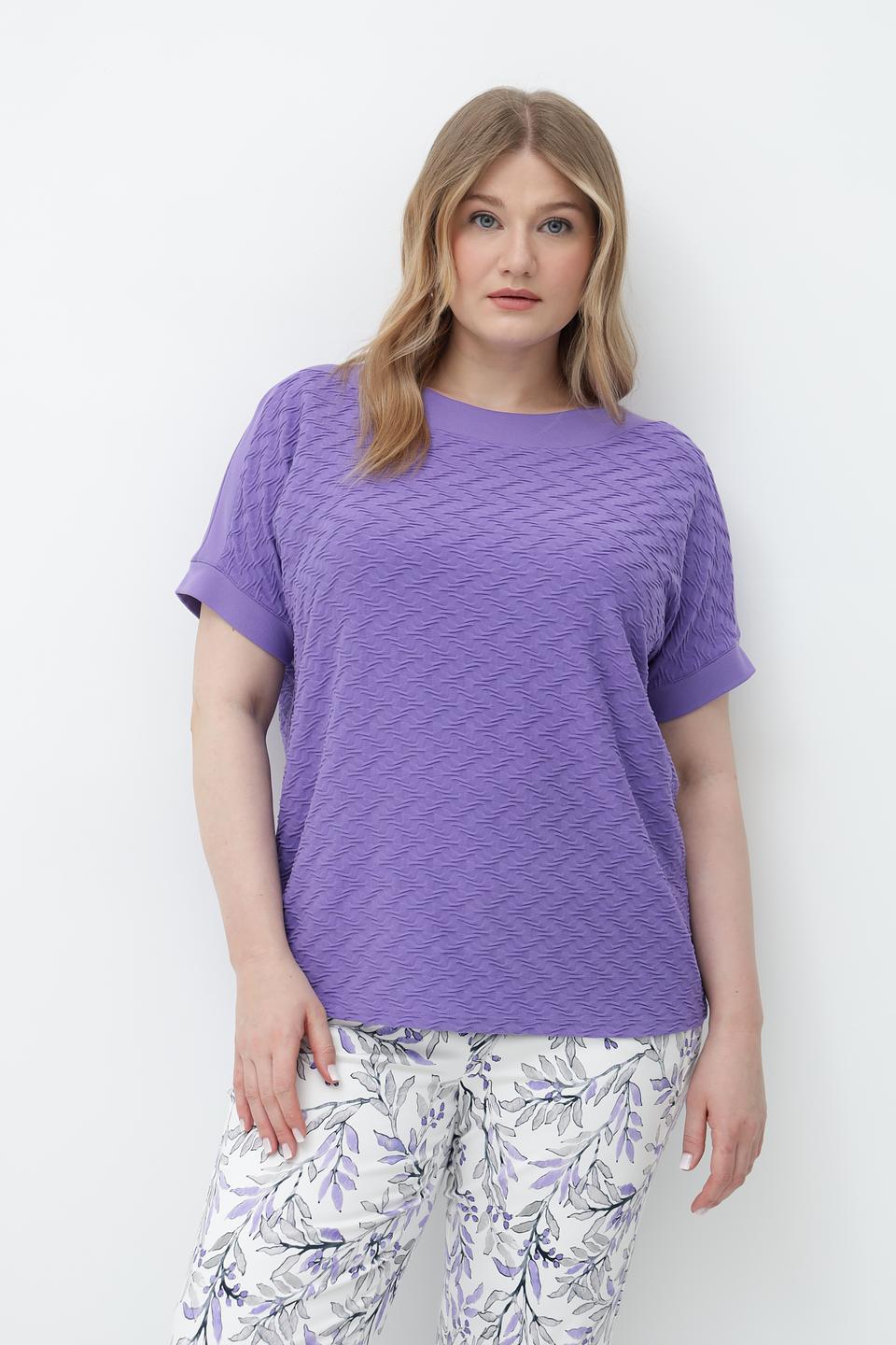Футболка Frank Walder женская лиловая