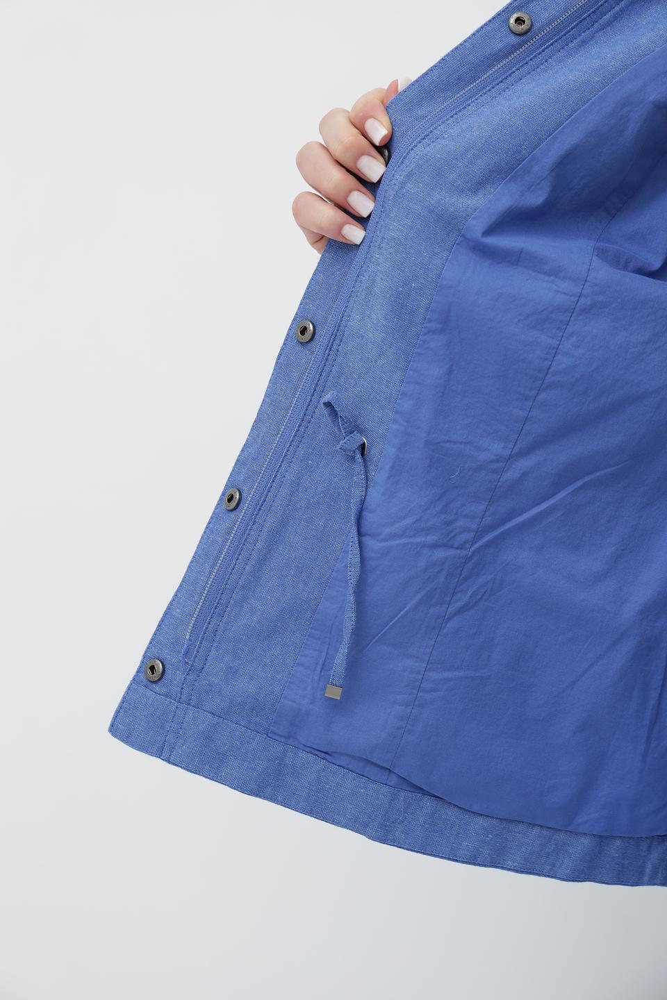 Жакет Olsen льняной голубой