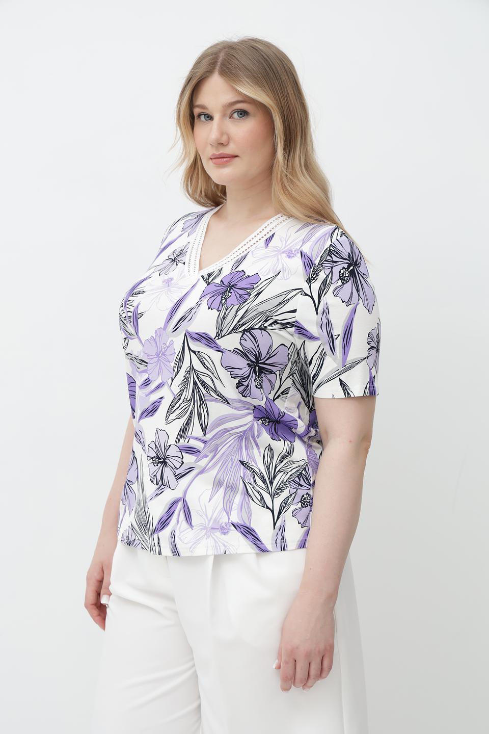 Футболка Frank Walder с цветочным принтом