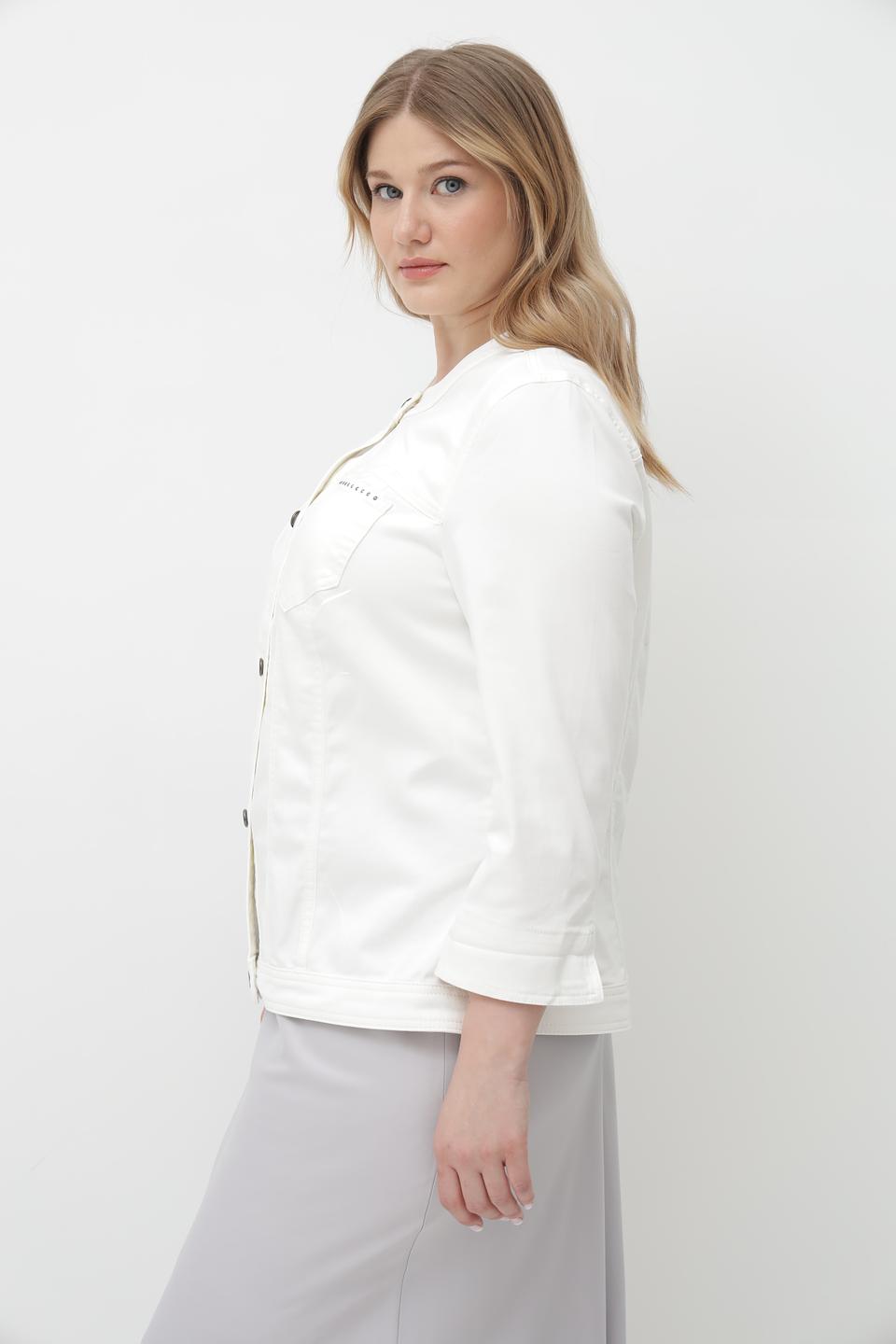 Жакет Lebek белый с декоративной отделкой