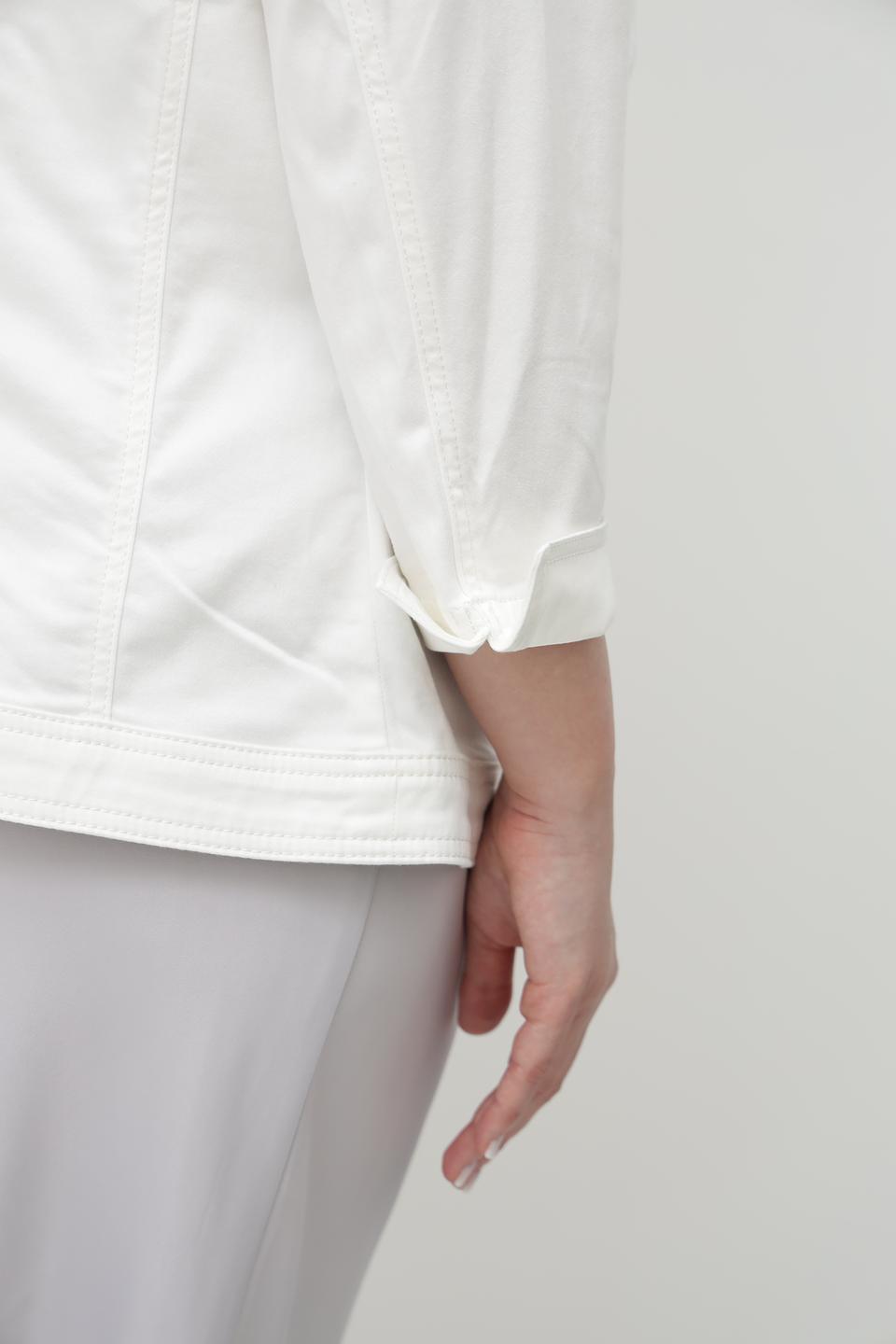 Жакет Lebek белый с декоративной отделкой