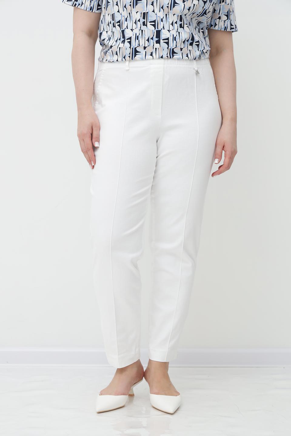 Брюки Bianca белые с зауженным силуэтом