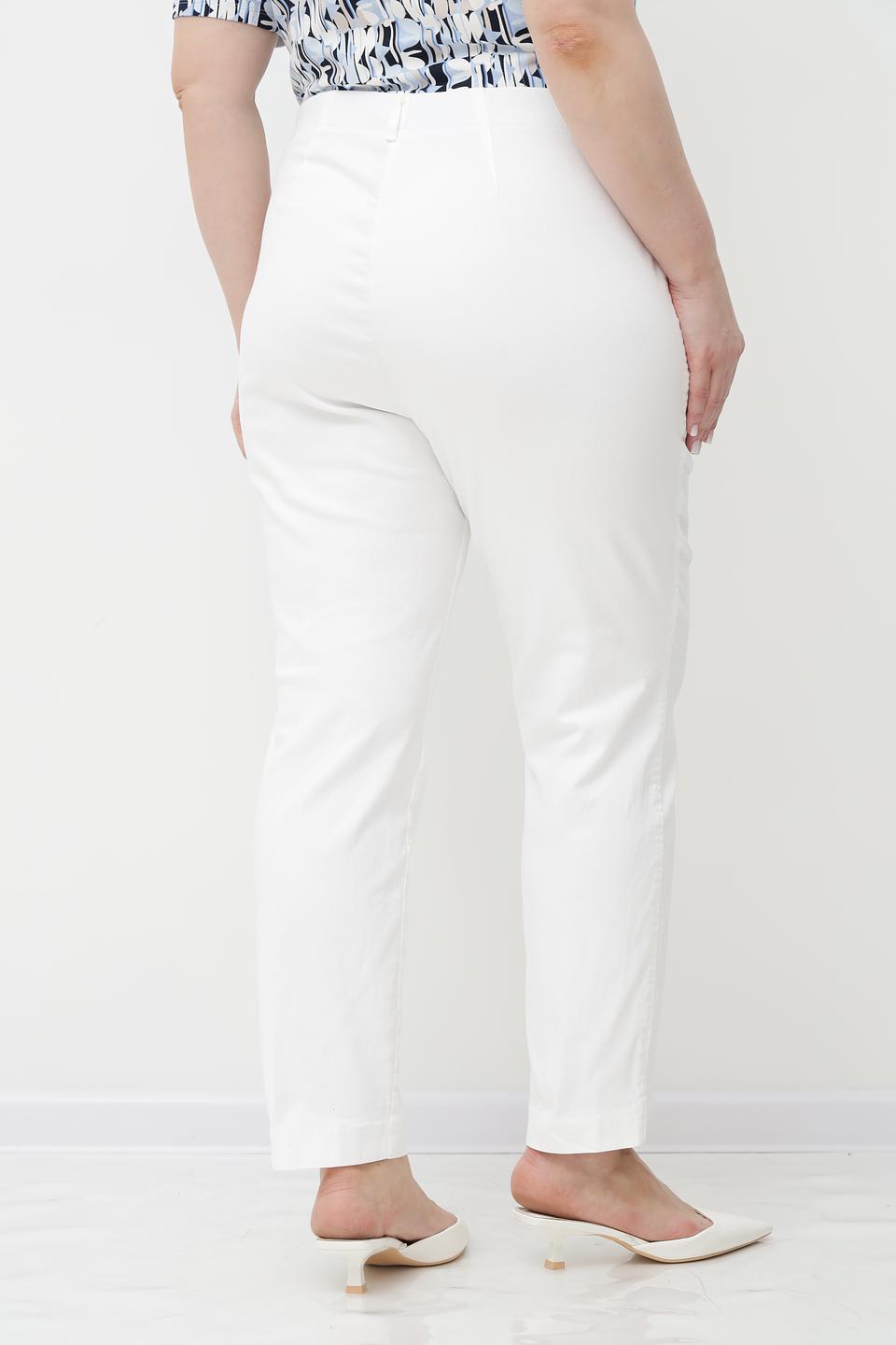 Брюки Bianca белые с зауженным силуэтом