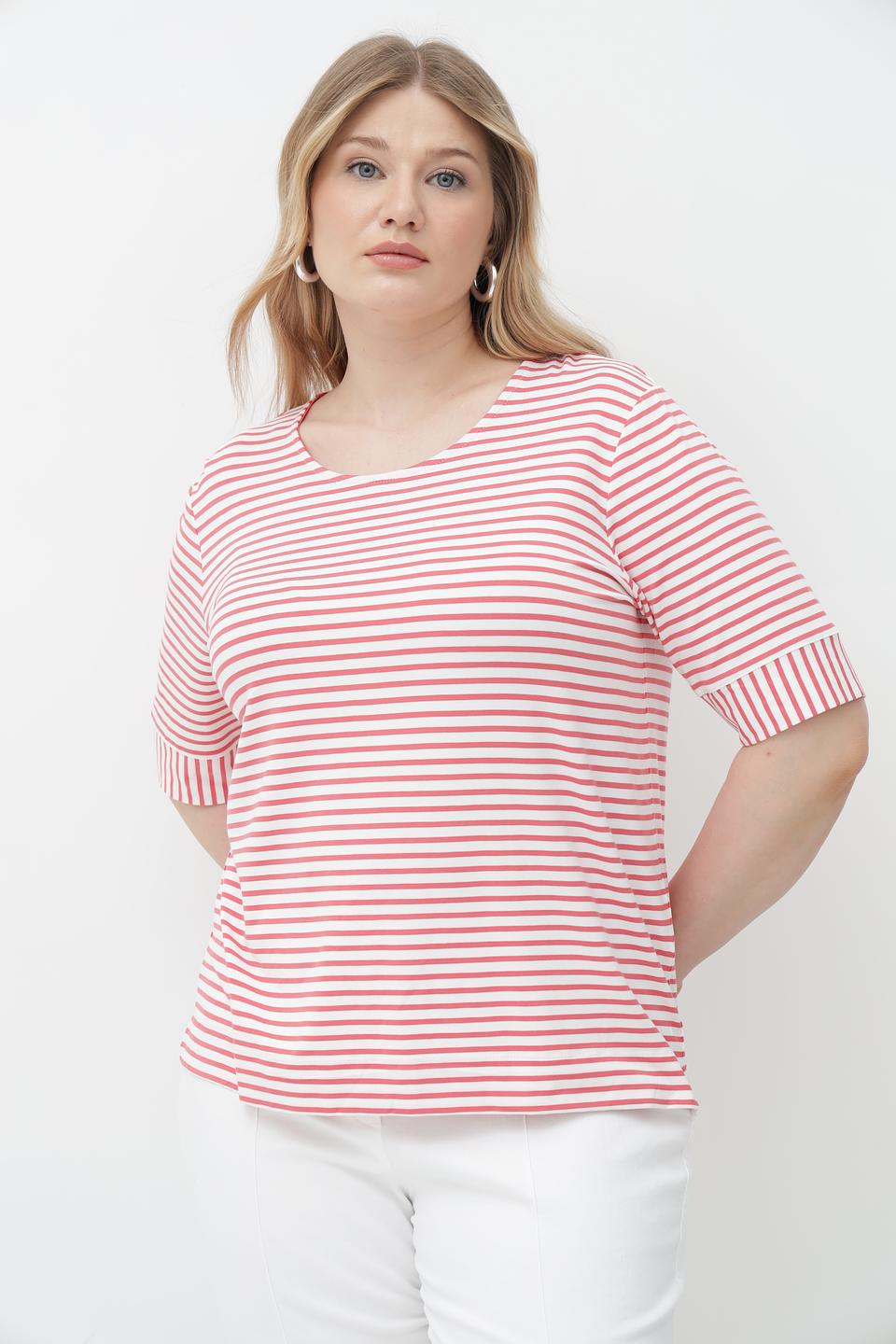 Футболка Bianca в полоску белая