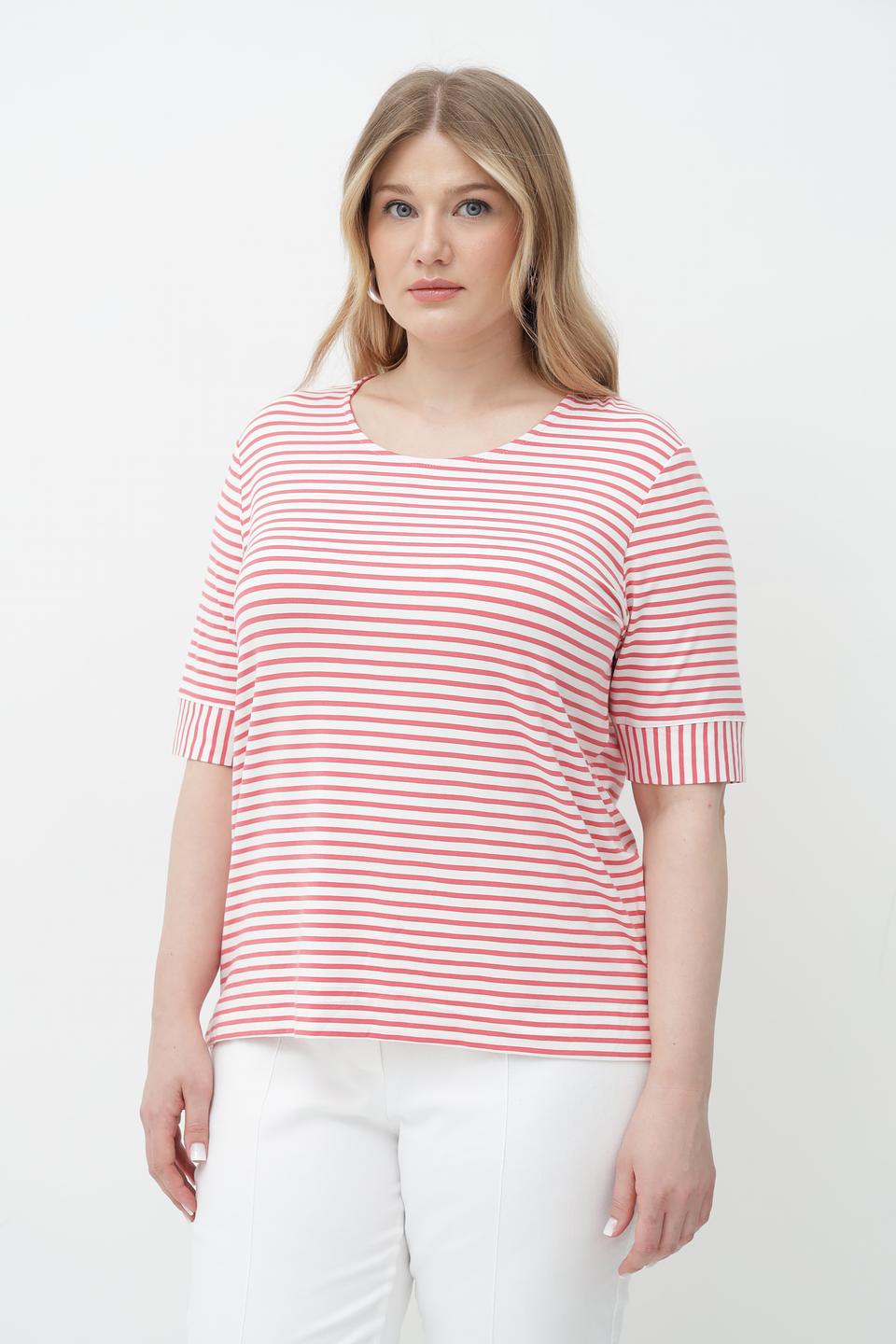 Футболка Bianca в полоску белая