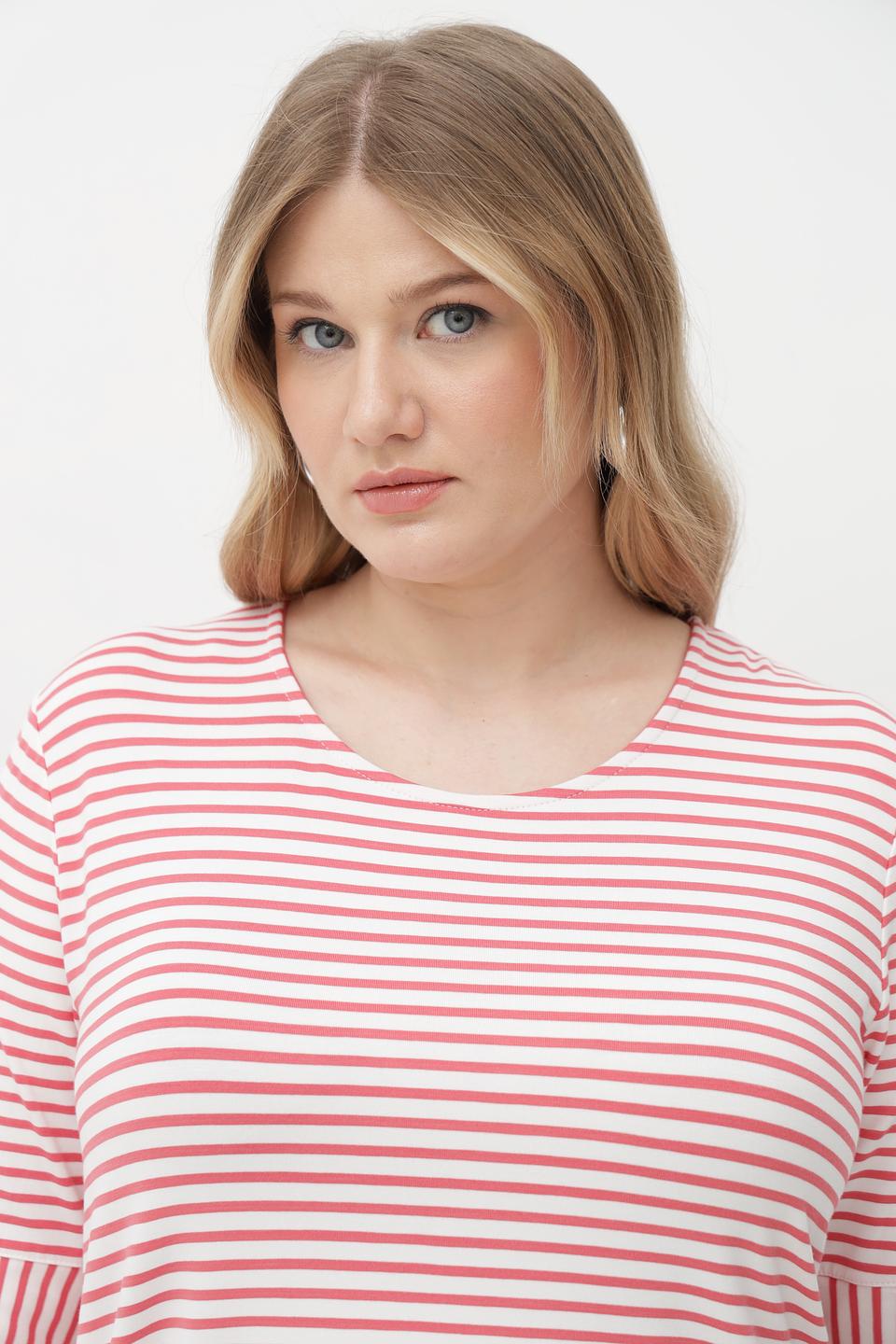 Футболка Bianca в полоску белая