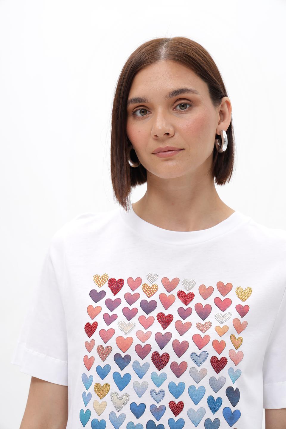 Футболка Rich and Royal с сердцами