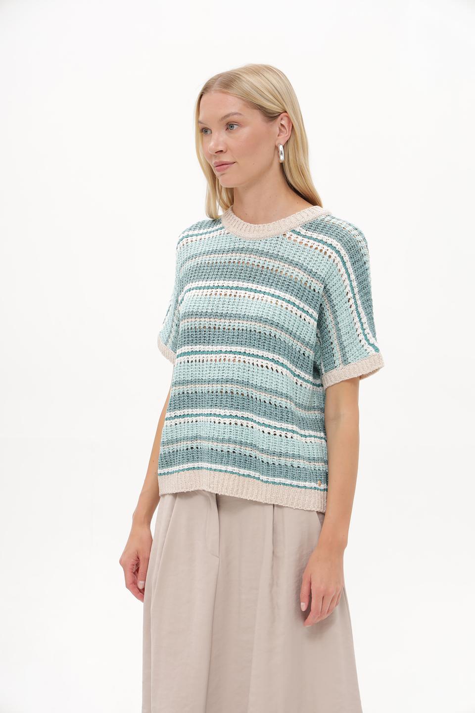 Пуловер Betty and Co в полоску