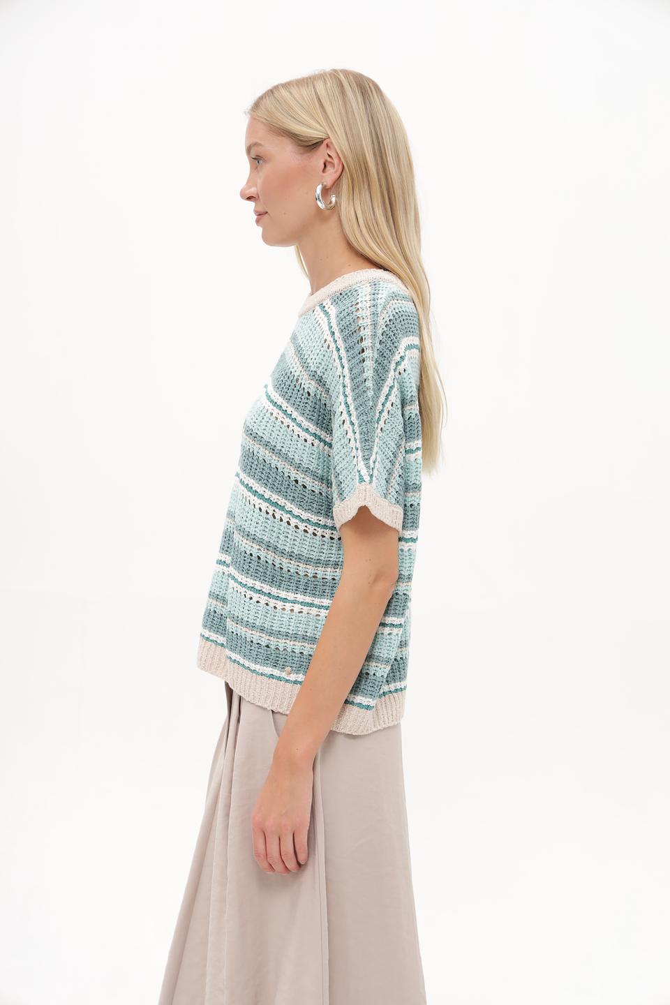 Пуловер Betty and Co в полоску