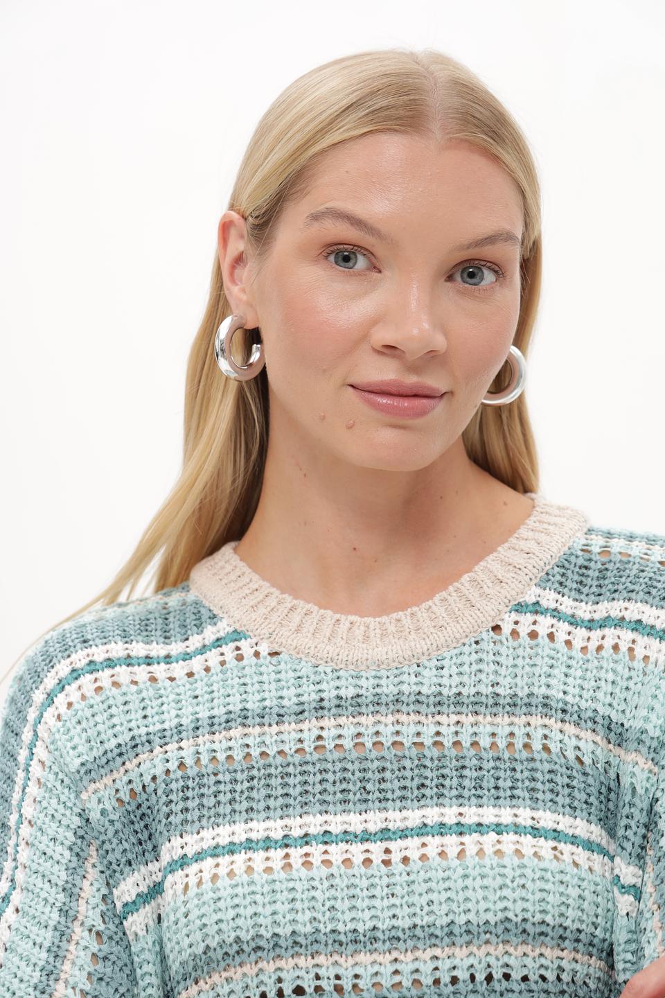 Пуловер Betty and Co в полоску