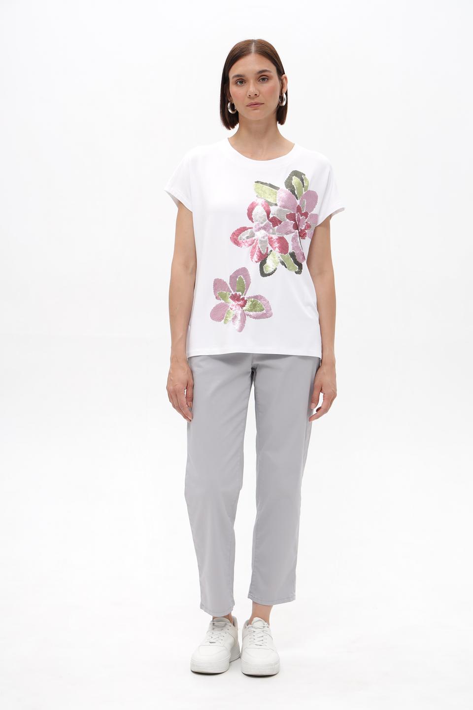 Джинсы Capri Luisa Cerano серые