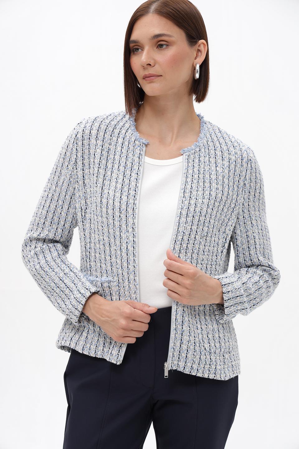 Жакет Frank Walder с твидовой отделкой