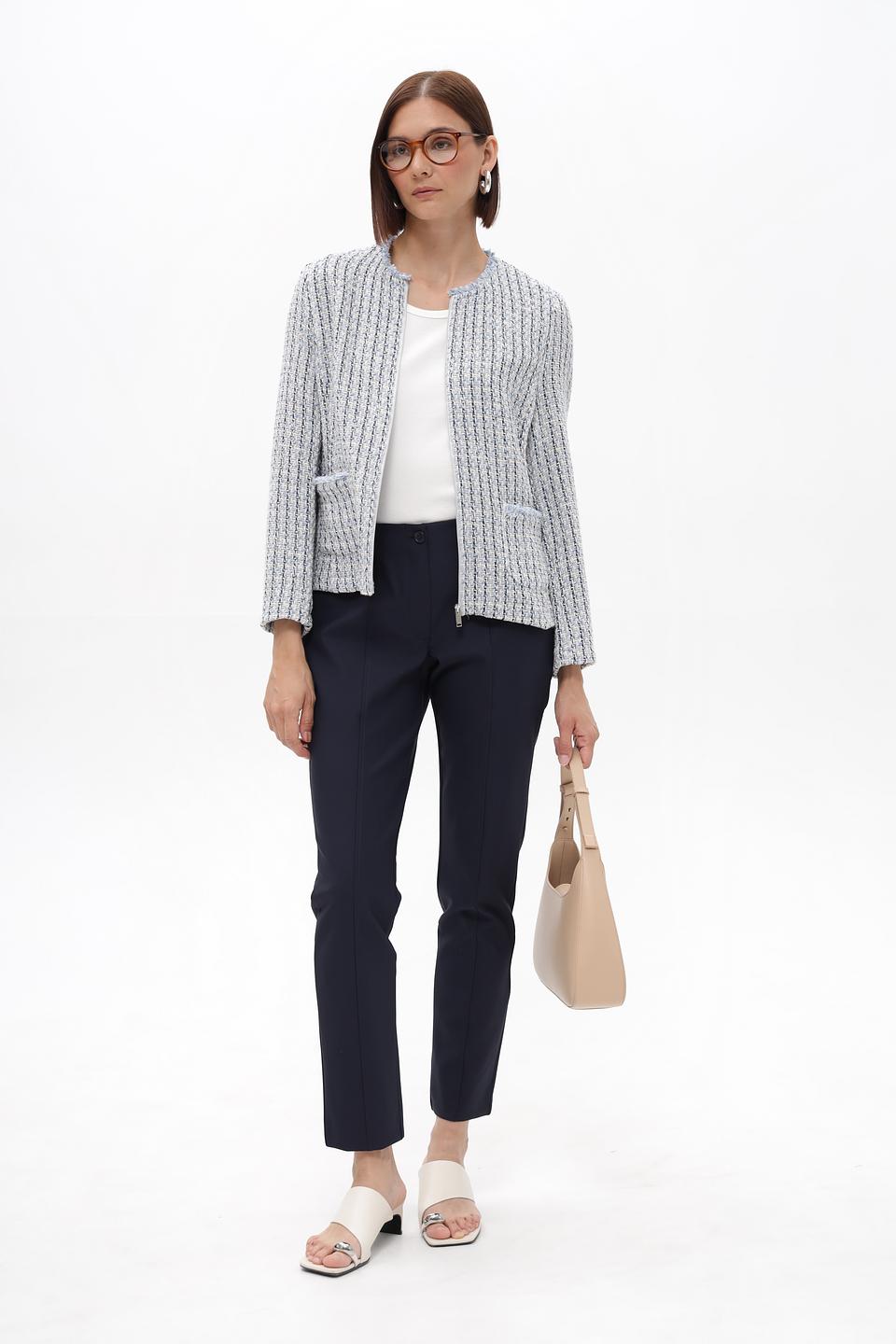 Жакет Frank Walder с твидовой отделкой