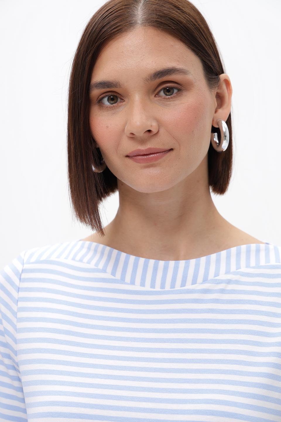 Футболка Frank Walder в полоску голубую