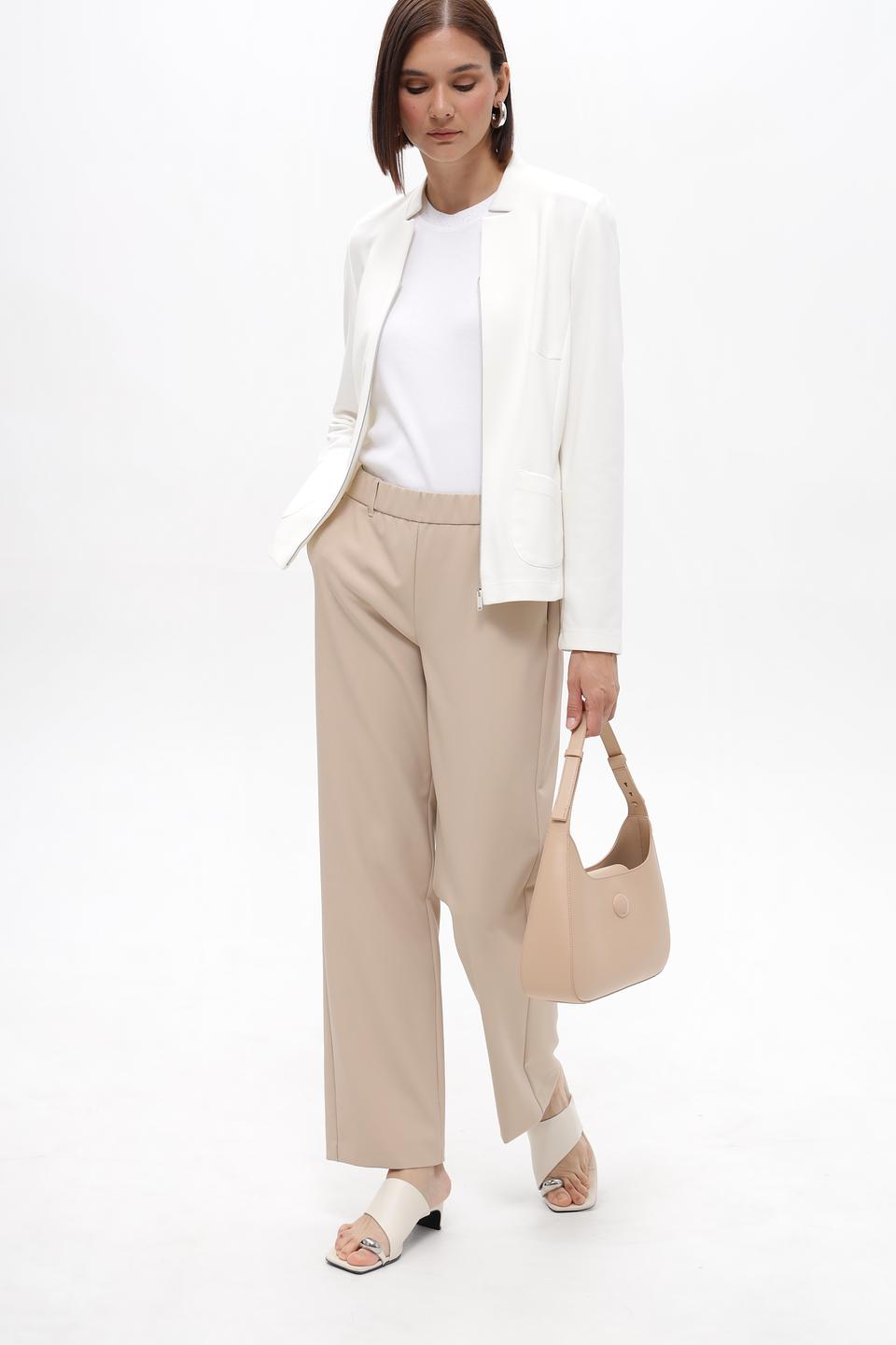 Брюки Frank Walder прямого кроя бежевые