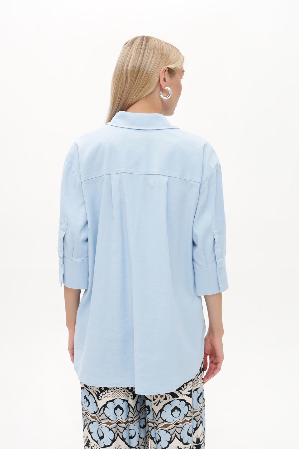 Блуза Marc Aurel с 3/4 рукавом голубой