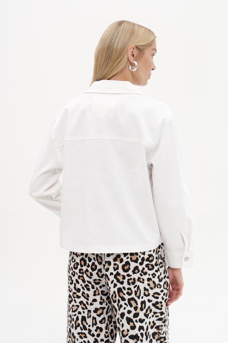 Жакет Oui джинсовый белый